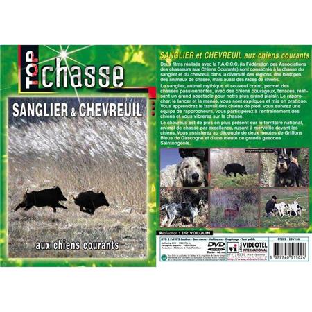 Dvd - Sanglier Et Chevreuil Aux Chiens Courants  - Chasse Du Grand Gibier - Top Chasse