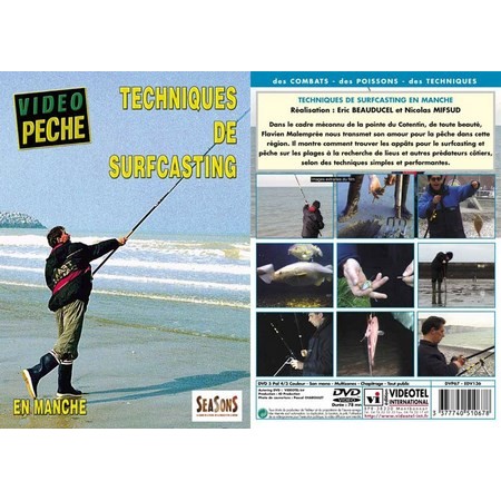 Dvd - Techniques De Surfcasting En Manche  - Pêche En Mer - Vidéo Pêche