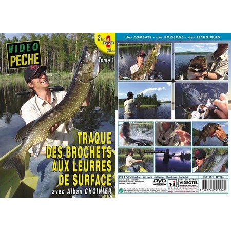 Dvd - Traque Des Brochets Aux Leurres De Surface  (2 Dvd) Avec Alban Choinier - Pêche Des Carnassiers - Vidéo Pêche