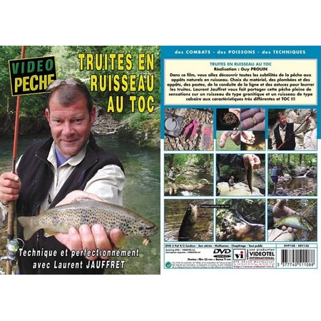 Dvd - Truites En Ruisseau Au Toc : Technique Et Perfectionnement Avec Laurent Jauffret - Pêche De La Truite - Vidéo Pêche