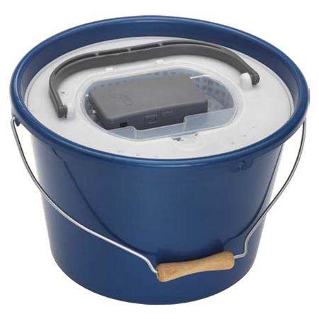 Eimer Für Lebende Köder Plastilys Rund Blau + Lebendkorb + Integrierter Belüfter