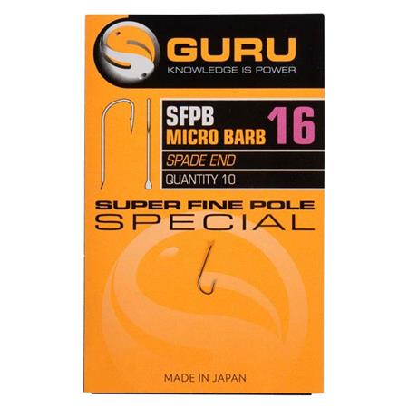 Einfacher Haken Guru Super Fine Pole - 10Er Pack