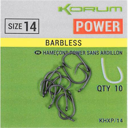 EINFACHER HAKEN KORUM XPERT POWER BARBLESS HOOKS