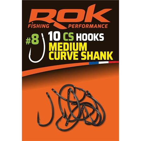 Einfacher Haken Rok Fishing Cs Medium Curve Shank