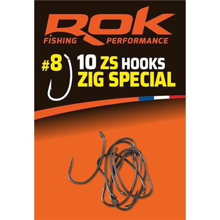 Einfacher Haken Rok Fishing Zig Special - 10Er Pack