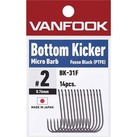 Einfacher Haken Vanfook Bottom Kicker Micro Barb Bk-31F