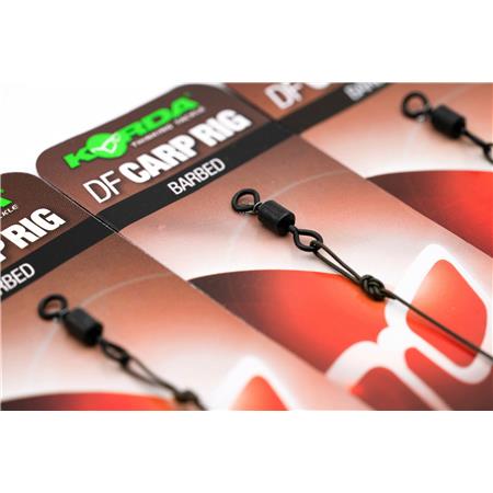 EINGEBUNDENE VORFACH KORDA N-TRAP DF RIG BARBLESS