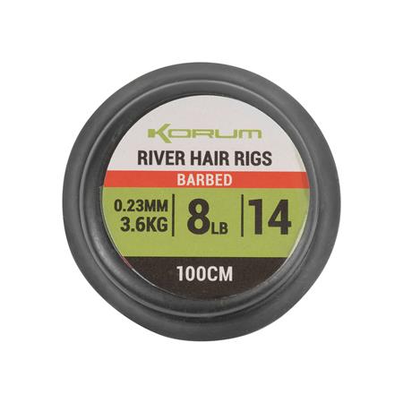 EINGEBUNDENE VORFACH KORUM GRAPPLER RIVER HAIR RIGS