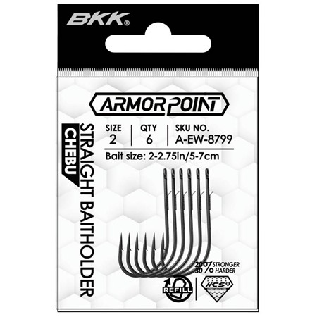EINZELHAKEN BKK ARMORPOINT-STRAIGHT BAITHOLDER-CHEBU