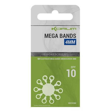 Elastiek Voor Pellets Korum Smokescreen Mega Bands