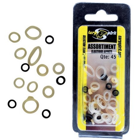 Elastik Til Agn Carp Spirit Assortiment - Pakke Med 45