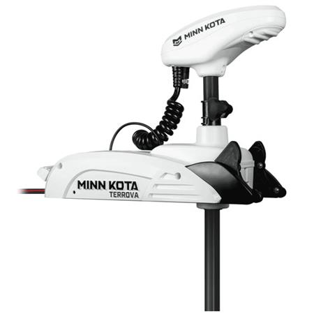 ELEKTRISK MOTOR MINN KOTA RIPTIDE TERROVA 55GPS 12V TIL SALTVAND, SPECIELT TIL KAJAKKER, SPOT-LOCK, SKAFT 91 CM
