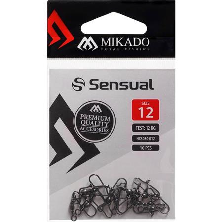 EMERILHÃO PARA ROBALOIL MIKADO BARREL SWIVEL WITH FASTLOCK SNAP