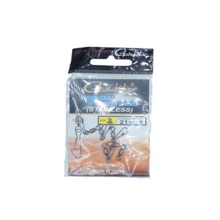 Emerillon Agrafe Gamakatsu Hyper Swivel Hook Snap - N°3