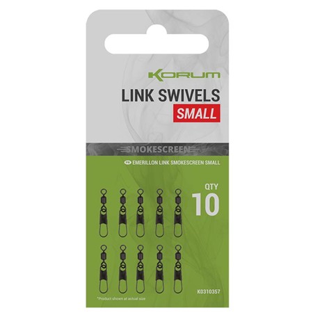 Emérillon Agrafe Korum Smokescreen Link Swivels