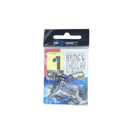 Emerillon Agrafe Mer Sunset Rolling W / Coastlock Snap St-S-3005 - Pack - N°1