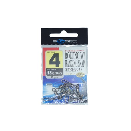 Emerillon Agrafe Mer Sunset Rolling W / Hanging Snap St-S-3017 -  N°4 - Par 6