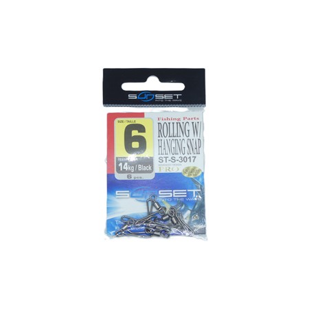 Emerillon Agrafe Mer Sunset Rolling W / Hanging Snap St-S-3017 -   N°6 - Par 6