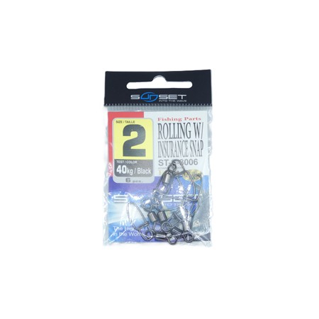 Emerillon Agrafe Mer Sunset Rolling W / Insurance Snap St-S-3006 - Pack -  N°2