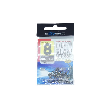 Emerillon Agrafe Mer Sunset Rolling W / Insurance Snap St-S-3006 - Pack -     N°8