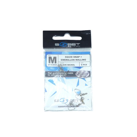 Emerillon Agrafe Sunset Squid Snap Rolling St-S 6934 - Stsag1347m