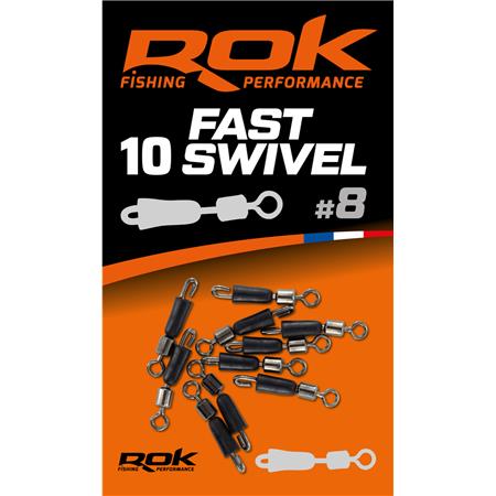 Emerillón Con Clip Rok Fishing Fast Swivel