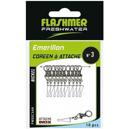 Émerillon Flashmer Coreano À Laço Niquelado Fw