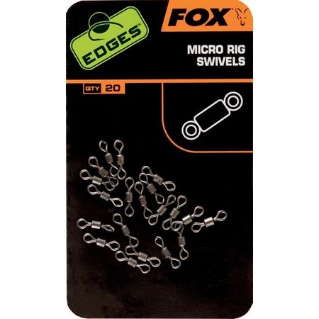 Emerillón Fox Micro Rig Swivels - Paquete De 100