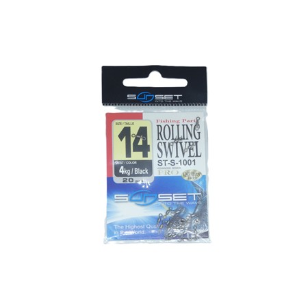 Emerillon Mer Sunset Rolling Swivel St-S-1001 - Pack -        N°14