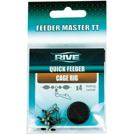 Emerillón Rive Quick Feeder Cage-Rig Feeder Master Tt - Paquete De 4