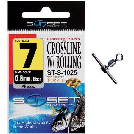 Emerillon Rotativo Mar Sunset Crossline W / Rolling St-S-1025 - Pack De 4