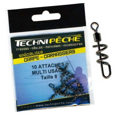 Emerillon Technipêche Agrafă Rapidă Universală - Pachet De 10