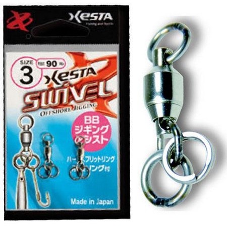 Emerillón Xesta Swivel Offshore Jigging - Paquete De 2