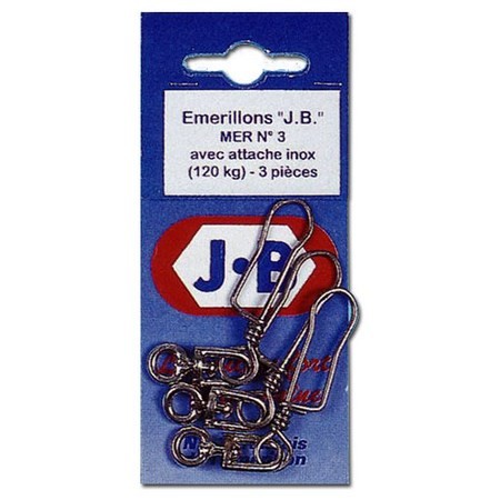 Emerillones Mar Con Enganche Inox Jb