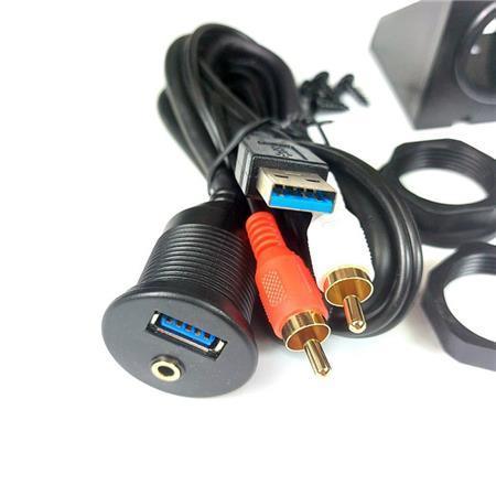 ENCHUFE USB & JACK 3.5MM KICKER CHARGE ET DATA