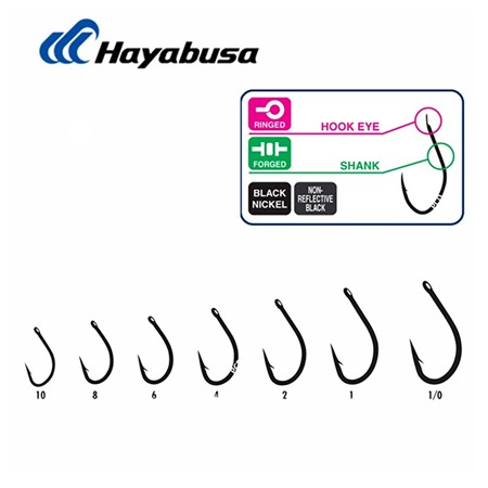 ENKELE HAAK HAYABUSA H.BIL 288 BLACK NICKEL