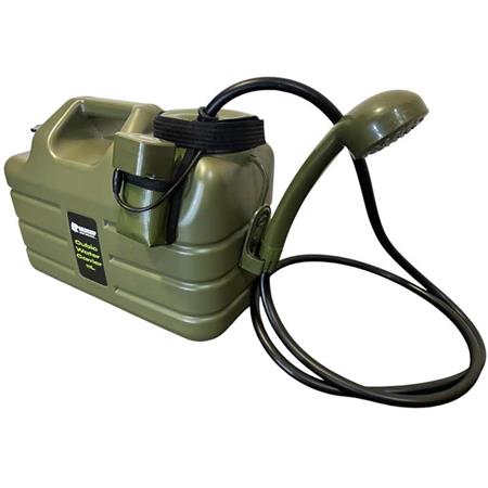 ENSEMBLE DOUCHE + BIDON + PANNEAU SOLAIRE HOLDCARP RECHARGEABLE CAMPING SHOWER 11L +  10W SOLAR