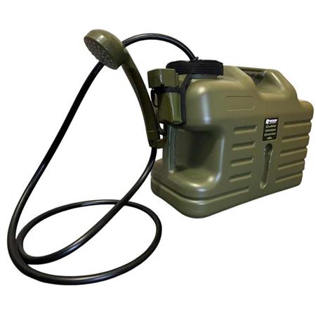 ENSEMBLE DOUCHE + BIDON + PANNEAU SOLAIRE HOLDCARP RECHARGEABLE CAMPING SHOWER 18L +  10W SOLAR