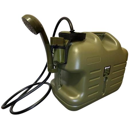 ENSEMBLE DOUCHE + BIDON + PANNEAU SOLAIRE HOLDCARP RECHARGEABLE CAMPING SHOWER 25L +  10W SOLAR