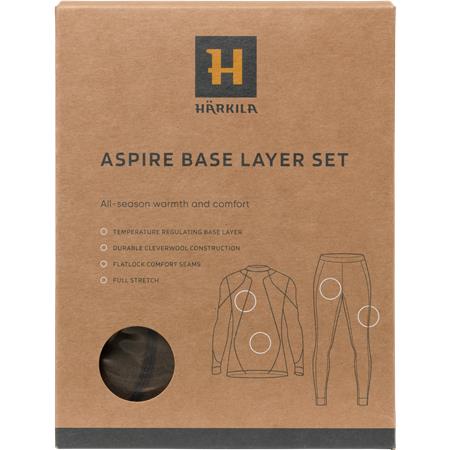 ENSEMBLE SOUS-VÊTEMENT HOMME HARKILA ASPIRE BASE LAYER SET - SHADOW BROWN