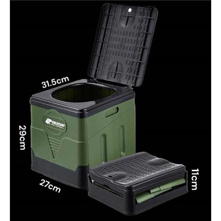 ENSEMBLE TOILETTE + TENTE HOLDCARP PORTABLE TOI + TOILET & SHOWER TENT + TOI GARBAGE KIT