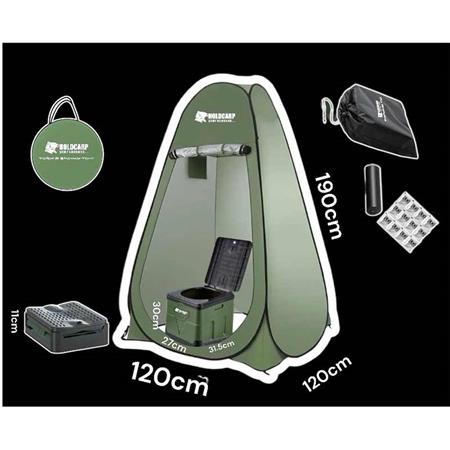 ENSEMBLE TOILETTE + TENTE HOLDCARP PORTABLE TOI + TOILET & SHOWER TENT