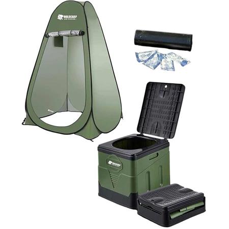 Ensemble Toilette + Tente Holdcarp Portable Toi + Toilet & Shower Tent