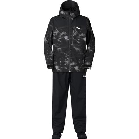 Ensemble Veste Et Pantalon Homme Daiwa Rainmax Dr-3625 - Black Haze Camo