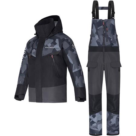 Ensemble Veste Et Salopette Homme Favorite Totems Bibs - Gris