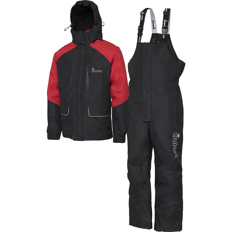 Ensemble veste et salopette imax oceanic thermo suit - noir/rouge