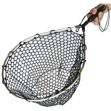épuisette Peche Épuisette De Pêche à La Mouche, Cadre En Bois, Maille En Caoutchouc Souple Ou Maille En Nylon Imperméable Pour Attraper Et Libérer La Truite Et Le Bar épuisette Peche Carnassier