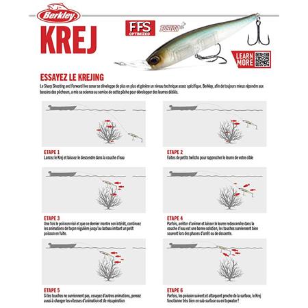 ESCA ARTIFICIALE AFFONDANTE - 10CM BERKLEY KREJ 100 - 10CM