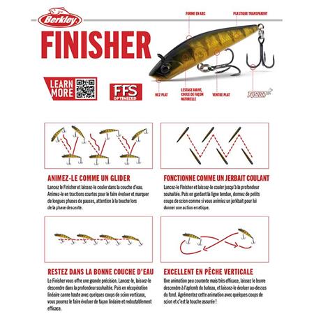 ESCA ARTIFICIALE AFFONDANTE BERKLEY FINISHER - 5CM