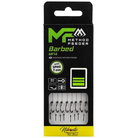Έτοιμη Αρματωσιά Mikado Mf14 With Spike Barbed Hooks Braid